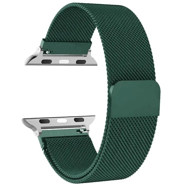 Milanese Loop för apple watch Band 44mm Ultra 2 49mm 45mm 41mm 40mm Metallarmband för apple watch Remserie 9 8 7 6 5 4 SE Pine Green 17 42mm 44mm 45mm 49mm