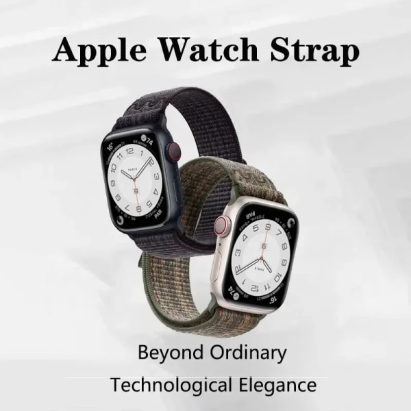 Nylon För apple watch band ultra 2 49mm 44mm 40mm 45mm 41mm 42mm 40mm armbandsrem iWatch Ultra series 9 7 6 5 se 8 StormU 38mm 40mm 41mm