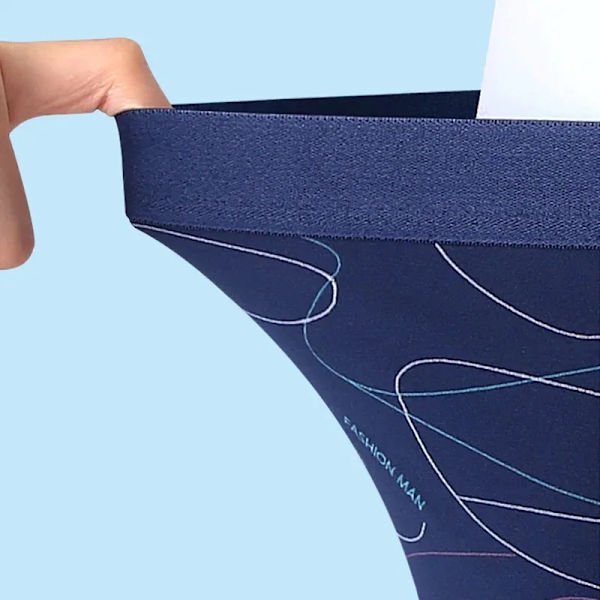 8 kpl / Miesten alusvaatteet Seksikäs U-muotoinen Pussi Miesten Pehmeä Maito Silkki Muoti Painetut Bokserikalsongit Mukavat Hengittävät Miesten Shortsit 8Pcs Multi3 3XL 70-85kg