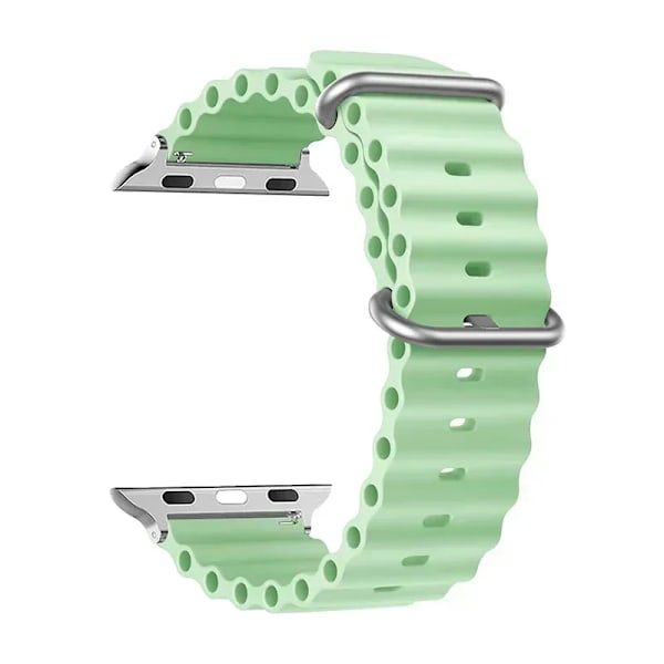 Ocean Rem För Apple Kello Ultra 49Mm Band 44Mm 45Mm 40Mm 41Mm 42Mm Silikon Original 1:1 Armband Övervakningsserie 8 7 6 5 4 9 Se. 08 pistachio 38mm 40mm 41mm