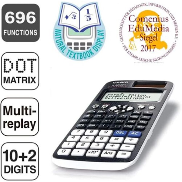 991Es/991Ex Vetenskaplig Räknemaskin Med Naturlig Skärm Avancerad Vetenskaplig Räknemaskin Math Calculator Med 696 Funktioner 991ES