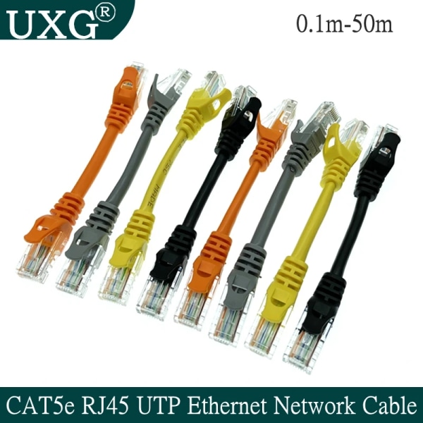 Câble Ethernet CATinspectés UTP mâle vers mâle, 10cm, 30cm, 50cm, pour réseau Gigabit, Rj45, pare torsadée, LAN GigE, court, 1m, 2m, 30m 15cm Orange