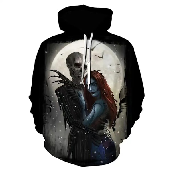 Hösten Nya Halloween Hoodies Mardröm Före Jul 3D Skriv Ut Hoodie Män Kvinnor Mode Överdimensionerade Sweatshirts Träningsdräkter WY1010005 L