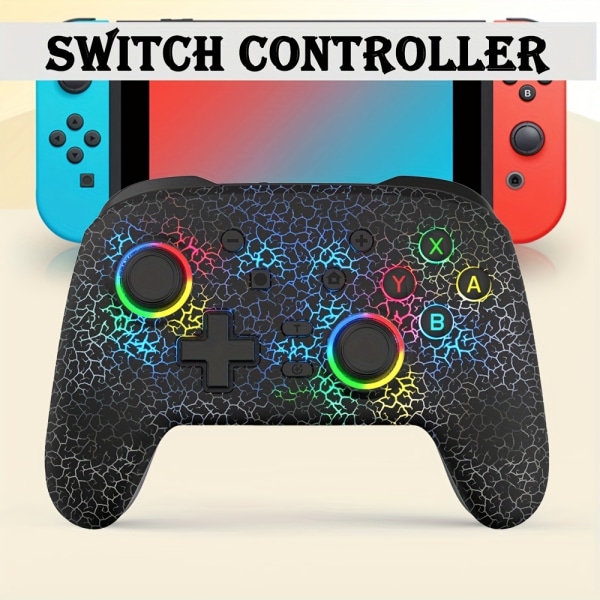 För Switch Pro Gamepad Lämplig för Switch/Switch Ability Trådlös spelkontroll Sexaxlig vibration White