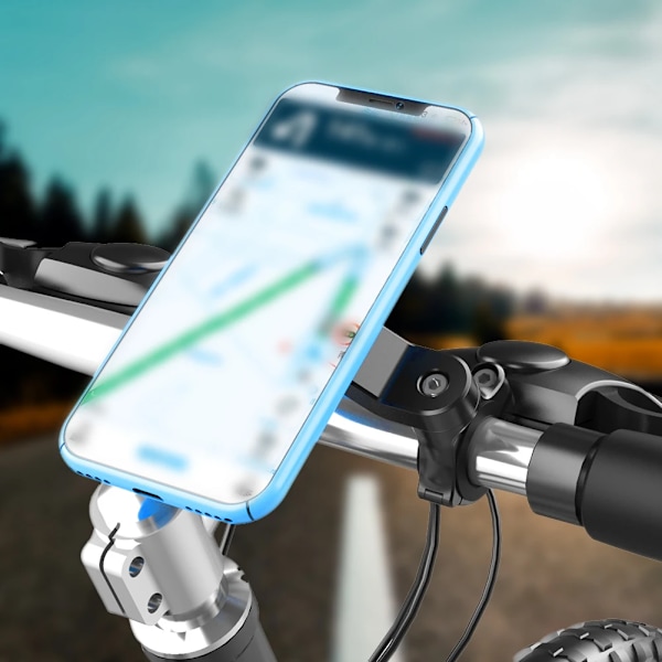 Motorcykel cykel telefonholder stativ cykel Quad Lock telefonholder cykelholder 360° roterbar navigation støtte sikkerhedskonsol 9