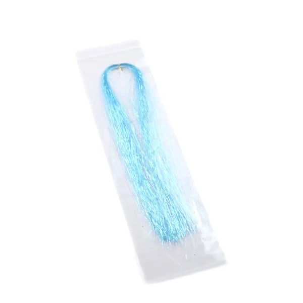 3 poser Sparkle Flash Strands Fly Tying Material 6 valgfri perlefarve 40cm Iriserende Streamer Saltvandsflue Glød Flashbou Tinsel Pearl Blue