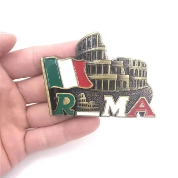 Magnetiske metal køleskabsmagneter, turisme verdens ikoniske bygninger efter land souvenirs, køleskabsdekorationer magnet, boligindretning For Italy 2