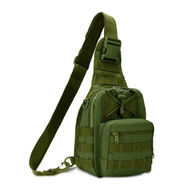 Mofut bältesväska, taktisk bröstväska, militär bröstsäck, sling ryggsäck, crossbody väska, mini axelväska med justerbar axelrem