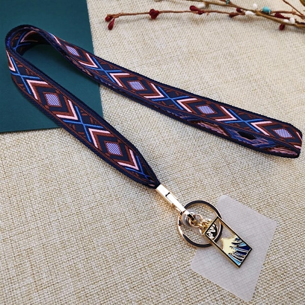 Universaalinen matkapuhelinlanyard irrotettava antiförlustlanyard kaulareppu riipus puhelinkotelo irrotettava lanyard-laastari viehätysranneke dark blue