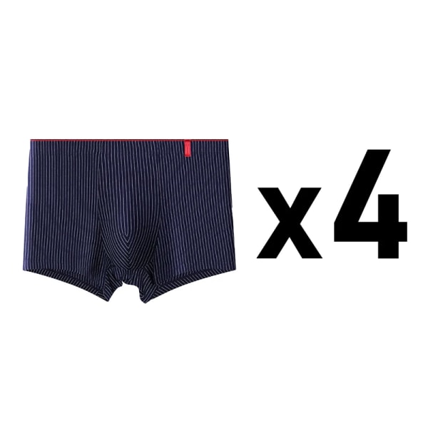 4 st Boxer Herr Sexiga Stripe Trosor Underkläder Sexiga Trosor för män Kalsonger Shorts Mode Underkläder Underkläder Boxershorts Style 4 Asia L 37-60 KG