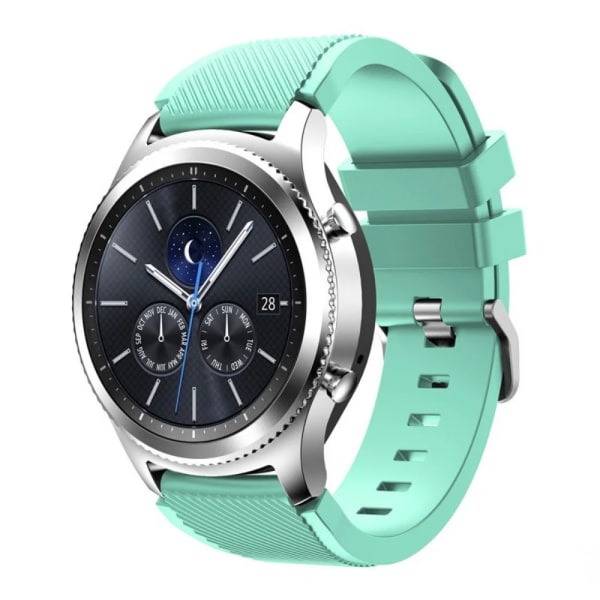 22 mm silikonrem för Samsung Gear S3 Classic/S3 Frontier/3 45 mm Huawei Watch GT2 46 mm sportarmband för Amazfit GTR/Stratos Teal green Gear S3 Classic