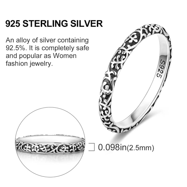 925 Silver Kvinnor Bröllop Ring Oändlig Fjäril Ladybug Blomsterkatt För Engagemang Årsdagen Stackable Ringar KTR003 8