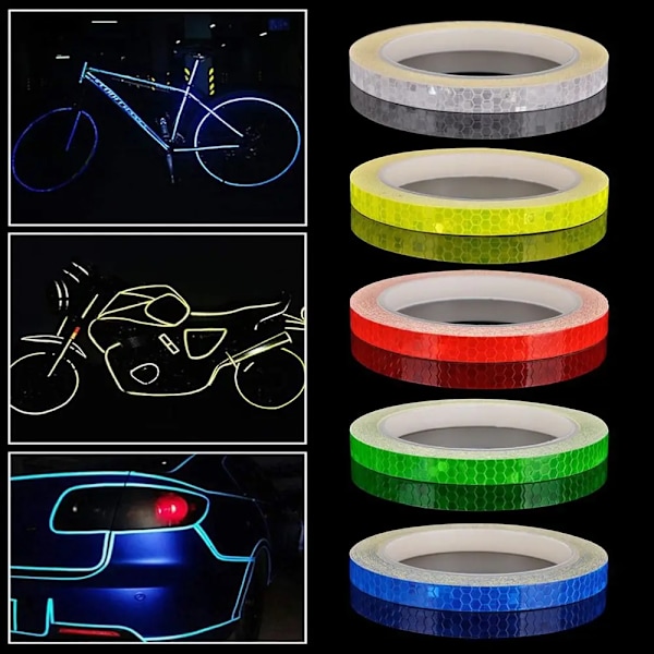 5M Cykelhjul Refleks MTB Cykel Reflekterende Sticker Bånd Tape Til Cykling Advarsel Sikkerhed Cykelhjul Dekoration 7