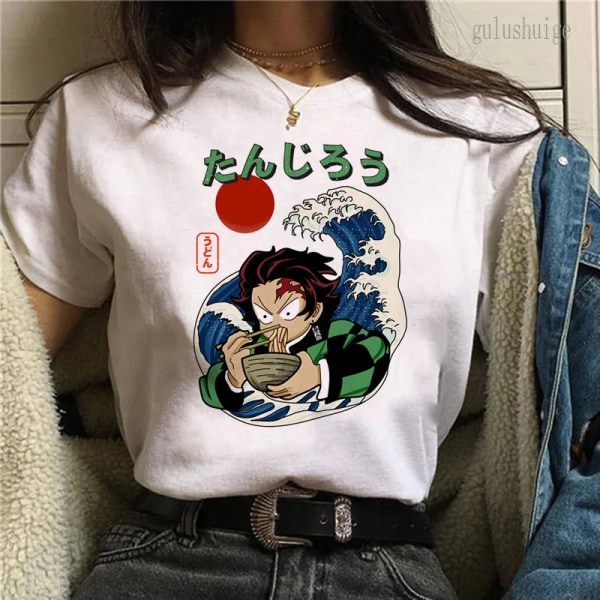 Unisex New Demon Slayer Kawaii Nezuko T-shirt Toppar Het japansk anime-tröja Kimetsu No Yaiba Tanjiro Zenitsu Manga-tröja Man 15704 XS