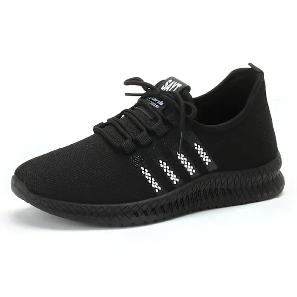 Mode Mænd Sneakers Mesh Casual Sko Lac-Up Mænd Sko Lette Vulcanize Sko Walking Sneakers Mand Runnin Gymnastiksko QQFeather 3heihong 39