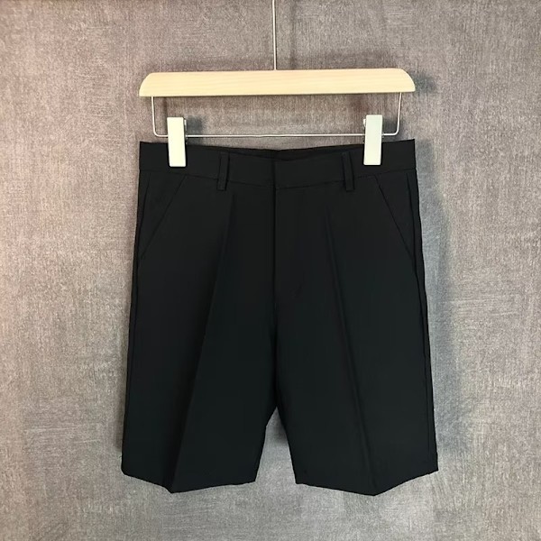 Shorts Mäns 2023 Ny Trendy Straight Konstnärlig Casual Mäns Summer Dräkt Byxor Ungdom Populär Byxor Mäns Kläder Black 34