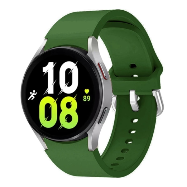 Silikonrem för Samsung Galaxy Watch 6 5 4 44mm 40mm 45mm Watch Ersättningsband för Watch 6 4 Classic 47mm 43mm 46mm ArmyGreen Galaxy 4 40mm 44mm