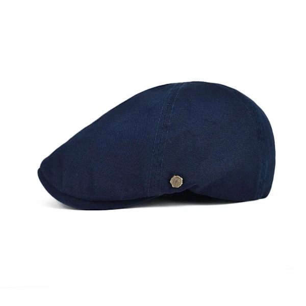 VOBOOM Bomulls Newsboy Cap för Män Kvinnor Ivy Flat Caps Vår Sommar Beretter Gatsby Hattar Chaufför Kock Retro Boina för Man Kvinna Navy 56-59cm