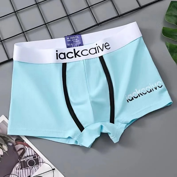 Mäns Underkläder Boxers Bomull Underkläder Hane Sexiga Trosor Andas Bekväm Man Boxer Shorts Tryckt U Cone Vex Underkläder 8058-2 XXXL(80-90kg)