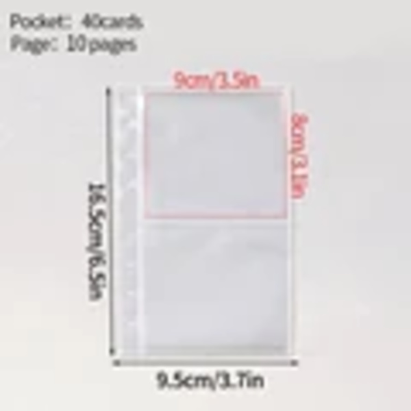 Photocard Photocard Album Binder Kpop Photocard Samla Bok Binding Machine Idol Card Album Organisator Bildlagring Innehavare Iinner page S12