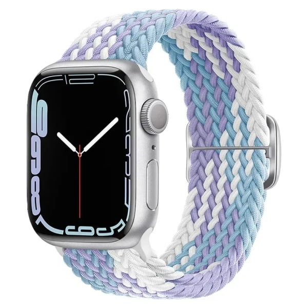 Rem För Apple Watch -band 44mm 40mm 45mm 41mm 38mm 42mm ultra 49mm Flätat Solo Loop-armband correa iwatch series 7 se 3 6 8 5 01 pride edition 38mm 40mm 41mm