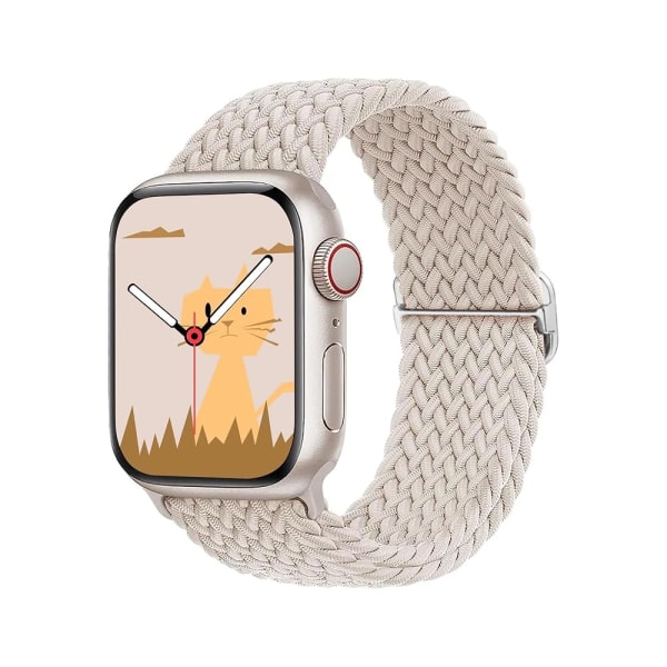 Rem för Apple Watch band 44 mm 45 mm 49 mm 42 mm 40 mm 41 mm 44 mm Elastiskt flätat Solo armband correa Series 9 8 7 6 5 4 SE Ultra Blueberry 38mm 40mm 41mm