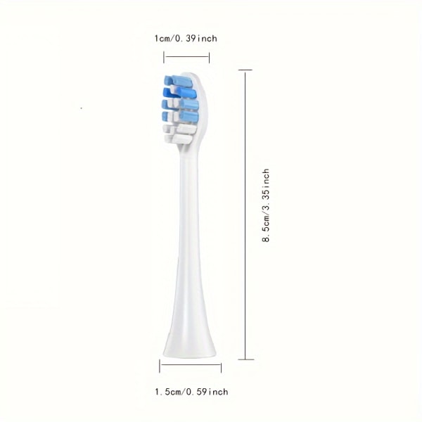 Ersättningstandborsthuvuden för Philips ersättningshuvuden, borsthuvuden kompatibla med Phillips elektriska tandborstar, 8 st. 8