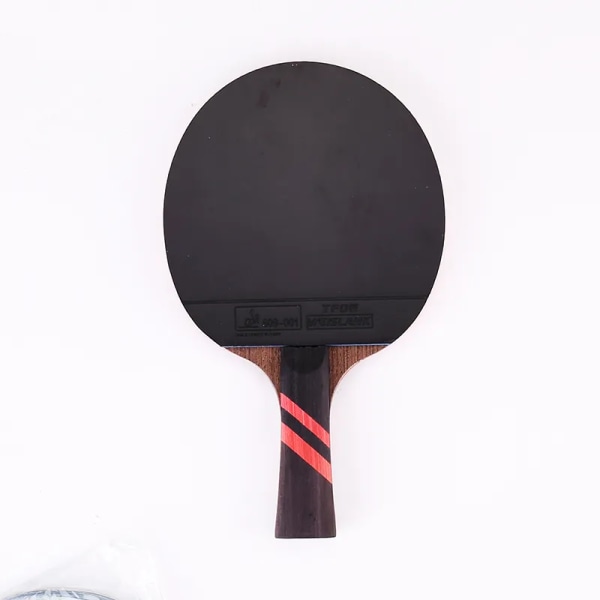 Kolfiberblad Bordtennisracket Dubbla Face Finnar Ping Pong Paddle Racket Set 6star 1 long 1 short