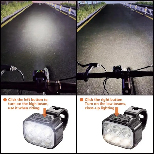 Cykellys LED cykel forlygte baglygte USB opladning MTB racercykel fremhævningslampe cykling lommelygte lampe cykeltilbehør C2 Taillight