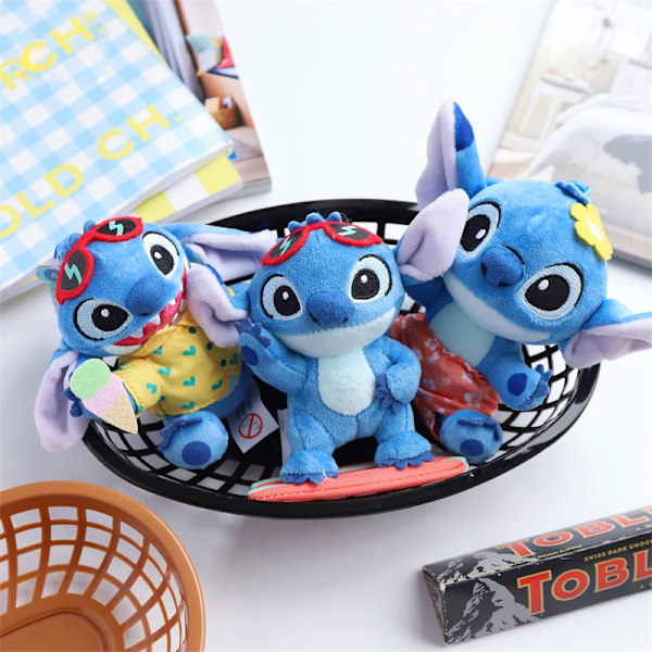 Disney Lilo & Stitch Kawaii Stitch Angel Fyldte Legetøj  Et Par Plysdukker Plys Rygsæk Vedhæng Legetøj Tegneserie & Søde Fødselsdag Kawaii Stitch