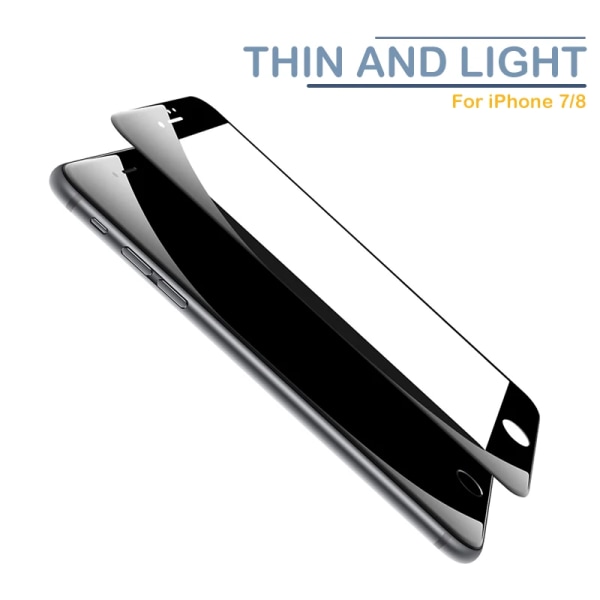4st heltäckande cover glas på för iPhone 7 8 6 6s Plus skärmskydd Skyddsfilm för iPhone X XS Max XR Böjd kant For iphone 6s 4 Piece white
