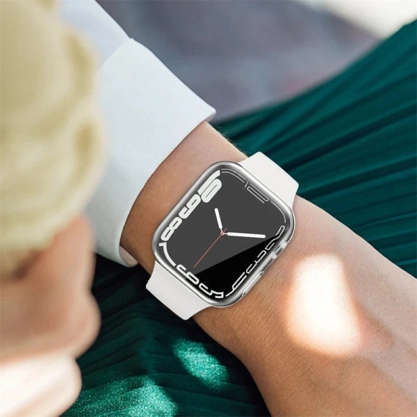 Skärmskydd för Apple Watch case 49 mm 44 mm 45 mm 41 mm 40 mm 42 mm 38 mm Full TPU- cover för iwatch-serien Ultra 8 7 SE 6 Black Series456 SE 40MM