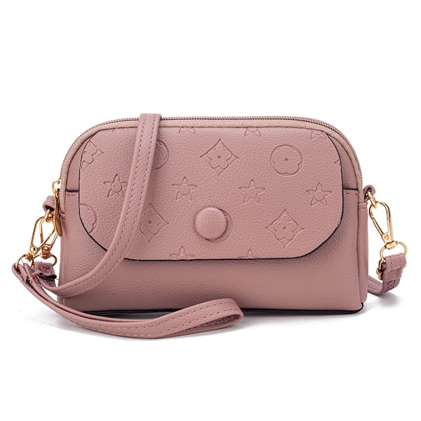 2024 Summer New Clutch Women's Outing Clutch All-Matching Small Bag Dual-Use Mobile Phone Shoulder Messenger Bag Antler Purple