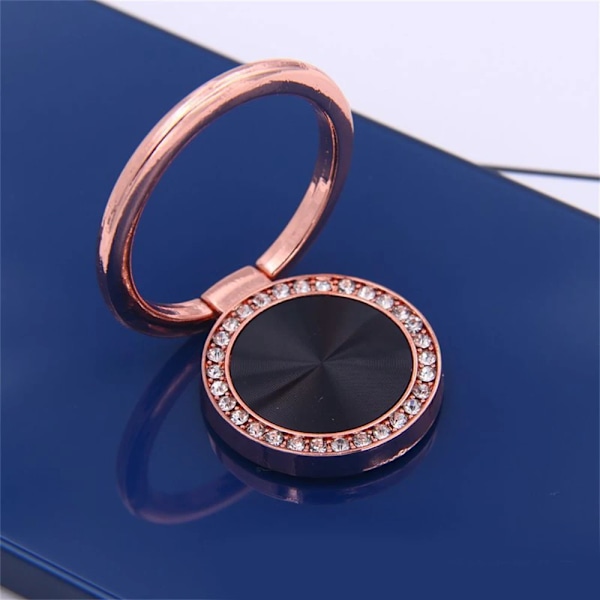 Luxury Metal Mobile Phone Socket Stand Universal 360 Degree Rotation Finger Ring Holder Magnetic For 12 Smartphone Style E