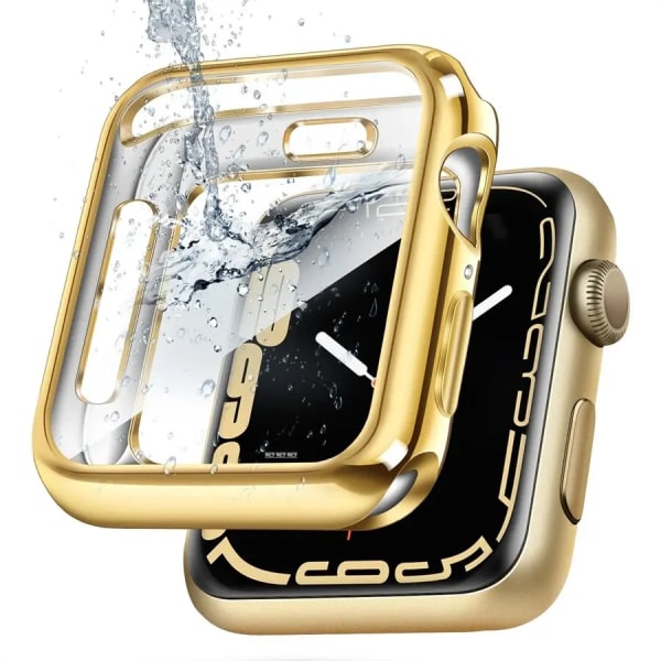 TPU- cover för apple watch case serie 9 8 7 6 5 4 3 SE 41mm 45mm 42-44mm-40mm skärmskydd Tillbehör till apple watch -band Gold 42mm Series 3 2 1