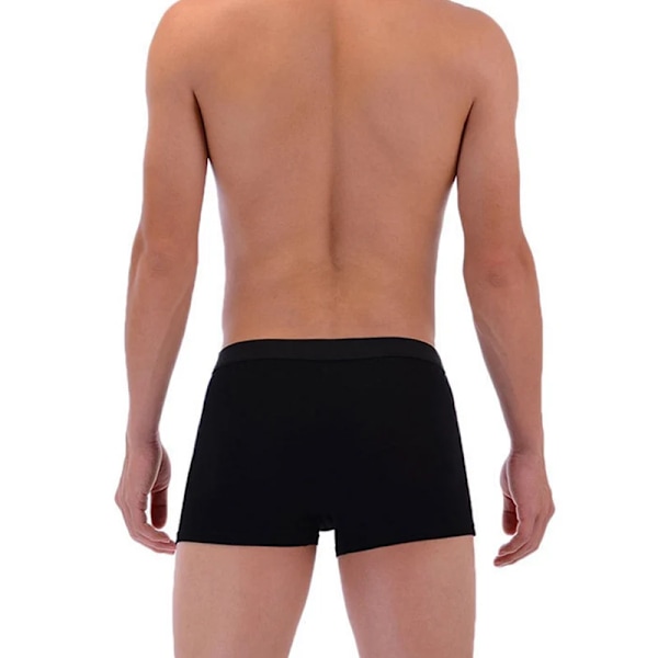 4 stk./parti Mænds Bambus Boxershorts Underbukser Boxershorts Åndbar Hombre Hul Ser Høje Shorts Underbukser Meshbukser style 3 4 pcs