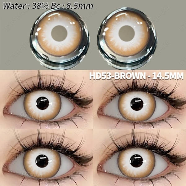 Eyeshare 1Pair Cosplay Färgade Kontaktlinser För Ögon Anime Linser Blå Ögonlinser Årlig Galna Halloween Makeup Färg Ögonlins HD33-RED 0