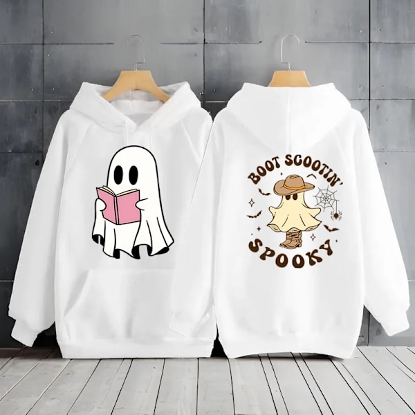 Halloween Spöken Y2k Hoodie Spökande Kvinna Kläder Hoodies Kvinnors Tröja Casual Halloween Lång Sla Kawaii Ghost Hoodies DGG4699-DGG4692 XL