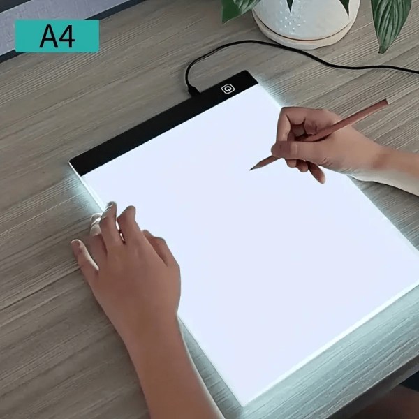 A5/A4/A3 Målning Kopieringsbord LED Hög transmittans Black Dot Ögonskydd Animemålning Gör-det-själv-konst Skissning Ritbräda Skiss Kopieringsbord