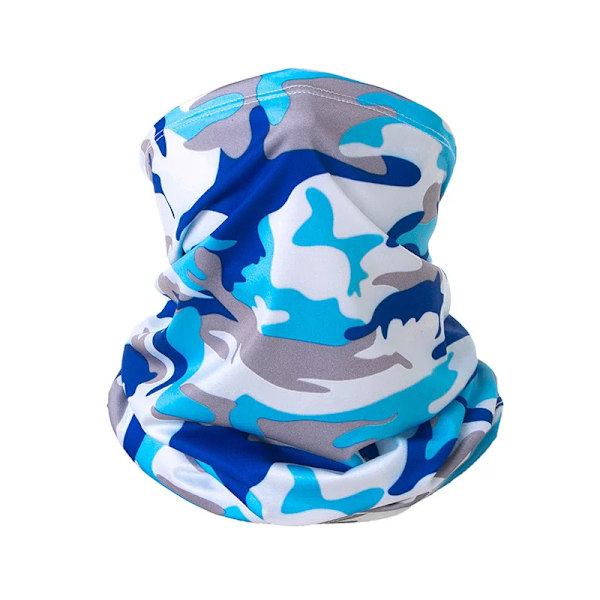 UV-skyddande Is-Silke Ansiktsöverdrag Halsrör Utomhus Sport Bandana Halsduk Andningsbar Vandringshalsduk Halskrage Camo Bandana 30