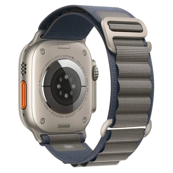 Alpin ögla band för Apple watch 49mm 44mm 40mm 45mm 41mm 42mm 38mm 40 44 45 mm armband iWatch Ultra series 7 6 5 3 se 8 deep gray 38mm 40mm 41mm