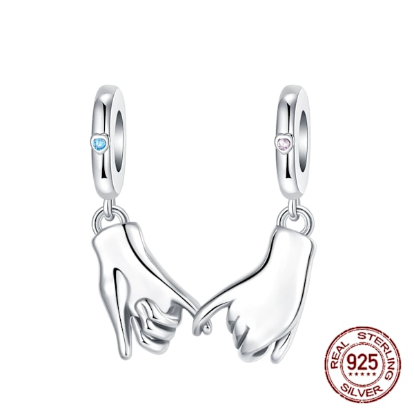 925 Sterling Silver Fot Pacifier Hjärta Formade Varm Familj Charm Pärlor Passar Pandora Original Armband Fina Diy Smycker Gåvor SCY6353