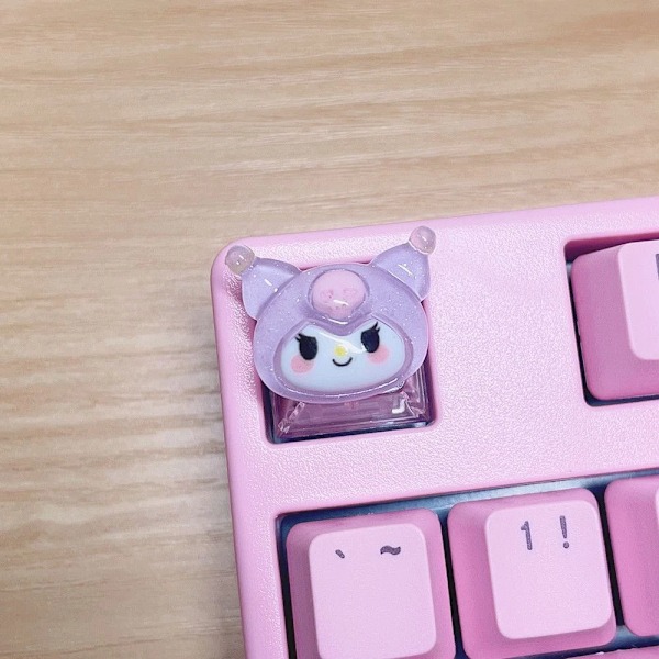 Diy Keycap Sød Tegneserie Melodi Coolomey Gennemsigtig Kors Mekaniske Tastatur Esc-Bas Gennemsigtig Nøglekapslag 3