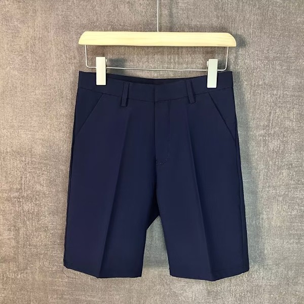 Shorts Mænd 2023 Ny Trendy Straight Kunstnerisk Casual Mænd Sommer Dragt Bukser Ungdom Populær Bukser Mænd Tøj Black 36