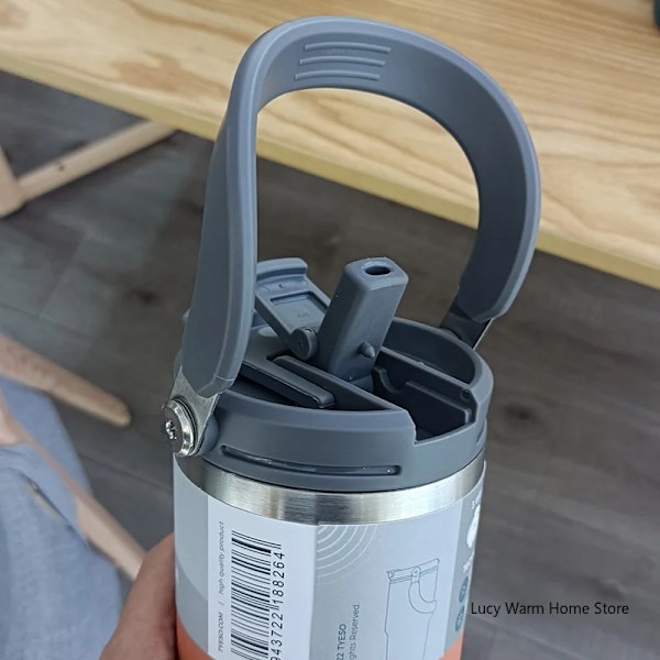 Tyeso Kaffe Cup Termosflaska Stål Dubbel-Lager Isolering Kall Och Varm Resor Mugg Vakuum Flask Bil Vatten Bott Tle Blue-1pcs 600ML