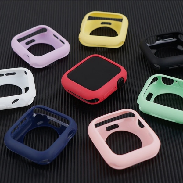 Cover För Apple Watch ultra 2 49mm 44mm 40mm 45mm 41mm 42mm 38 Tillbehör Silikon Bumper Protector iWatch serie SE 4 3 6 7 8 9 might blue 41mm series 8 7 9