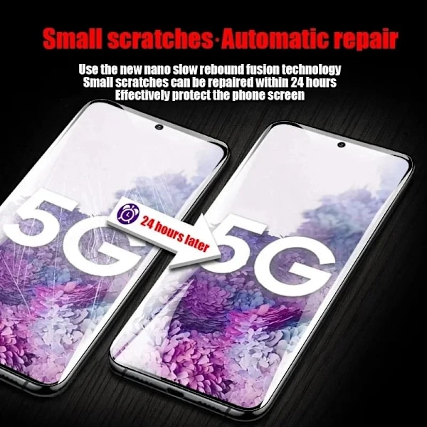 5Pcs Hydrogel Film För Samsung Galaxy S20 S22 S21 S23 S24 Ultra S10 S9 S8 Plus Fe Skärmskjutning För Samsung Note 20 10 9 Plus For Samsung Note 10 5Pcs Hydrogel Film