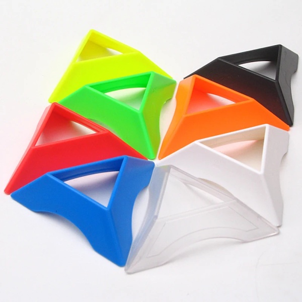 Magisk Terning Base Display Stativ Opbevaring Support Speedcube Tilbehør Speed Puzzle Børns Legetøj Relateret Brugt til at Opbevare Cubo Magico Transparent x 8 pcs