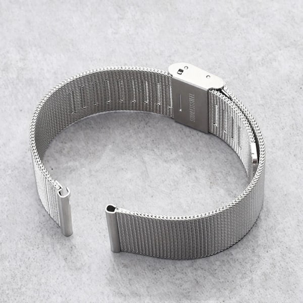 14mm 16mm 18mm 20mm Milanese Magnetic Loop- watch i rostfritt stål för Samsung Galaxy Active2 40/44mm Amazfit Huami black 41