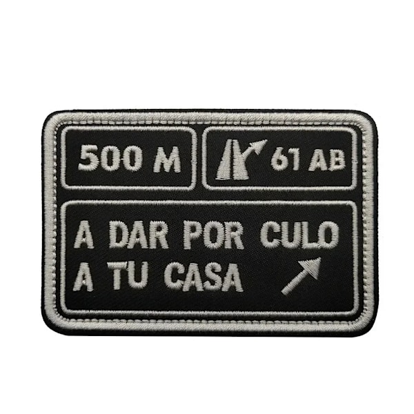 500M A LLORAR Spanish PVC Patches Tactical Embroidery Hook&amp;Loop Patch 20KG UNA LLORADITA Morale Badge Backpack Hat Stickers TH024-V01266-5